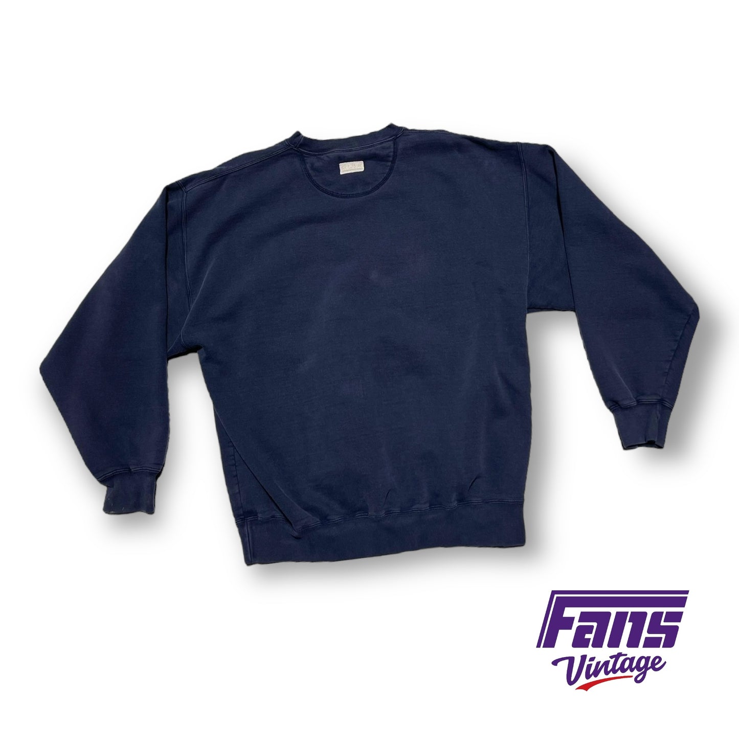 90s Vintage TCU Crewneck Sweater - Navy and purple color!