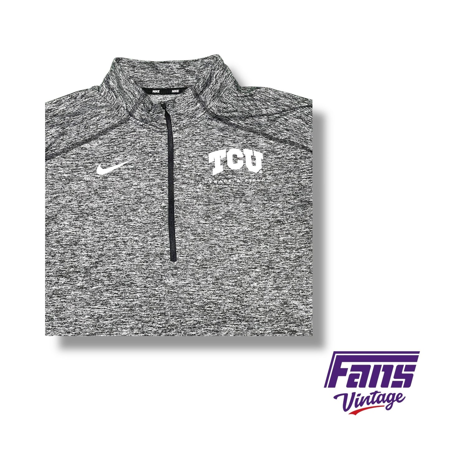 TCU Nike Team‑Issued Track & Field 1/4 Zip