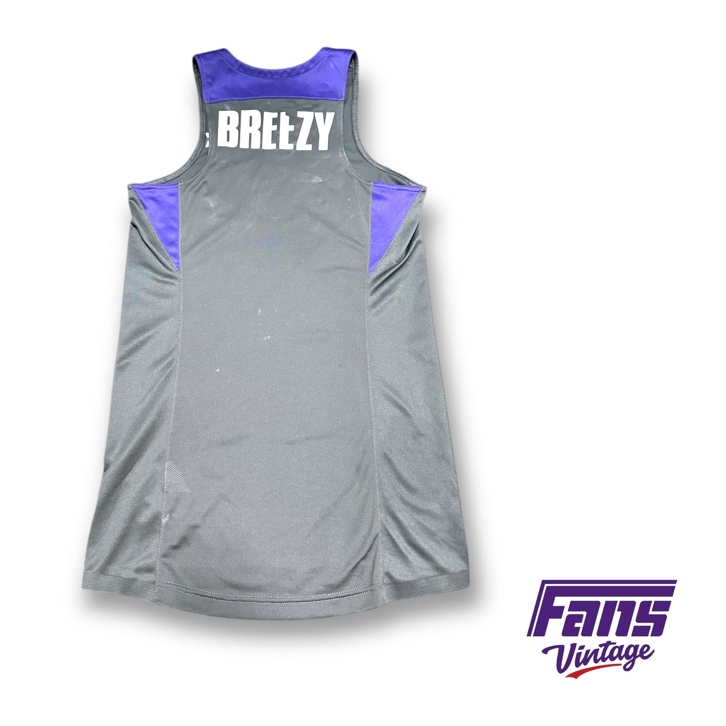 Chuck O’Bannon 'Breezy' Team Issue custom TCU Basketball Nike practice Jersey