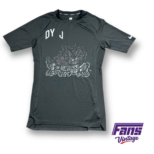 TCU Football Team Exclusive “DYFJ / Empty the Tank” CFP National Championship Year Custom Nike Pro Training Shirt