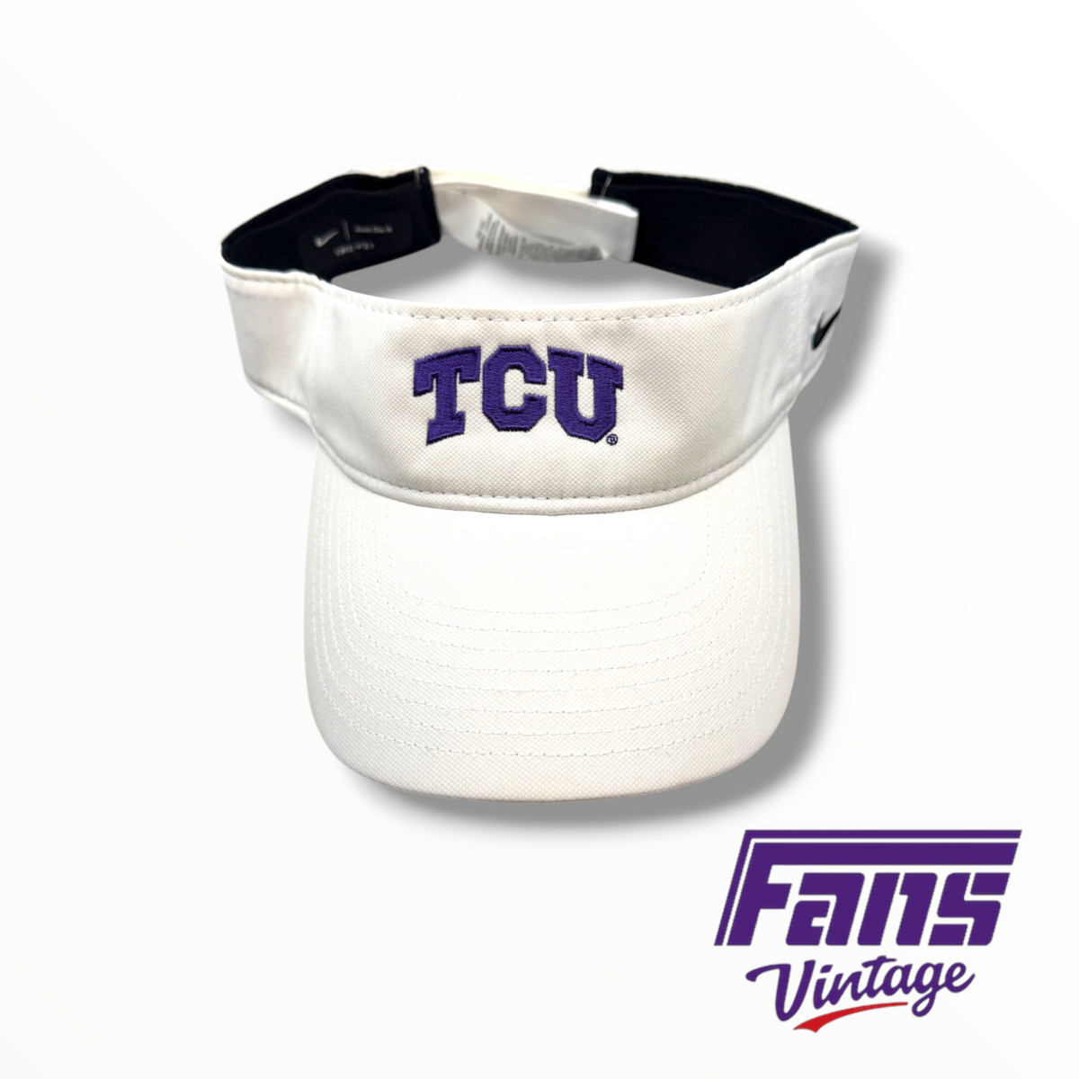 TCU Team Issue Whiteout Sideline Visor