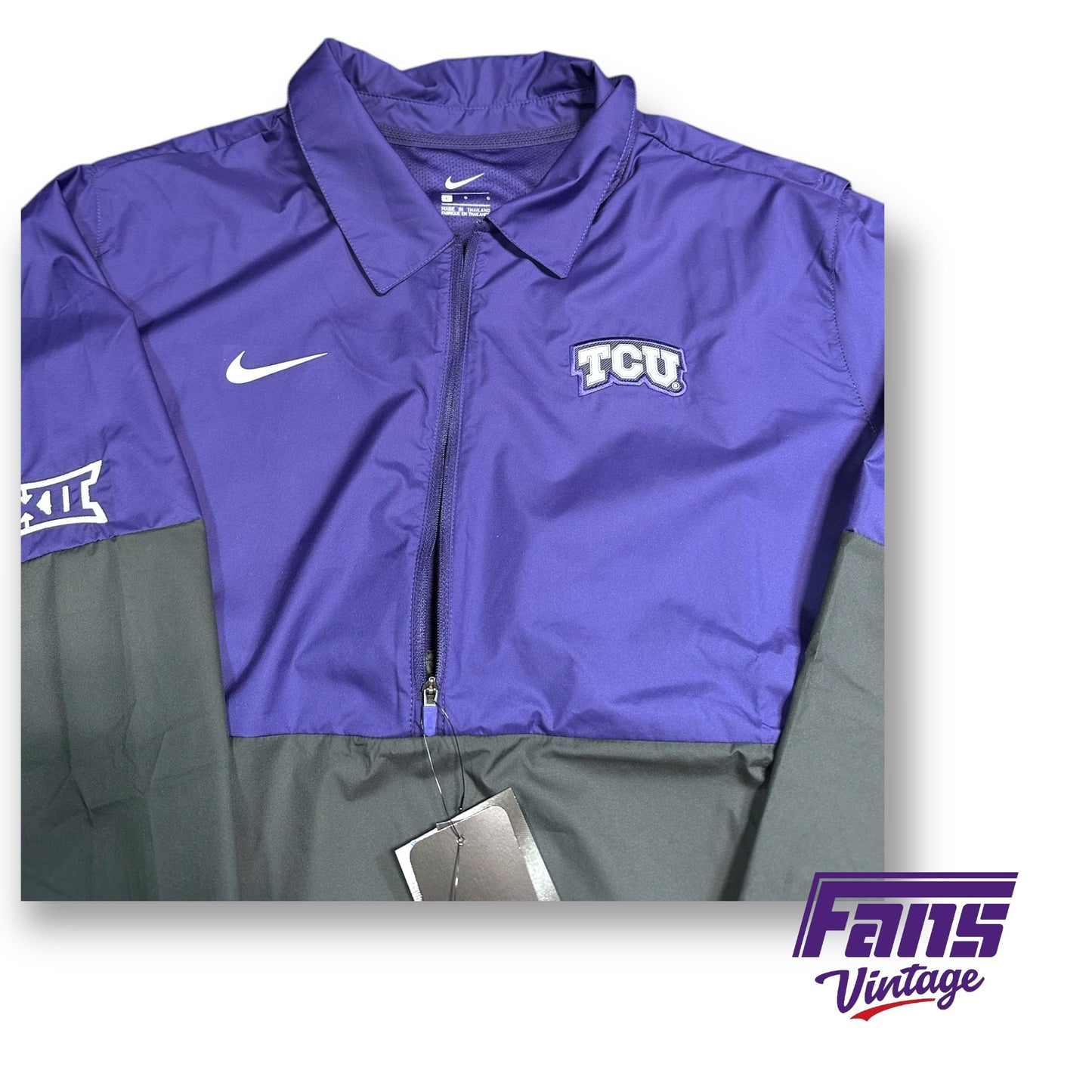 TCU Football On-Field Nike Half Zip Pullover Outerwear