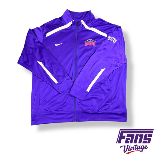 TCU Football Team Issued Alamo Bowl Nike Sideline Jacket