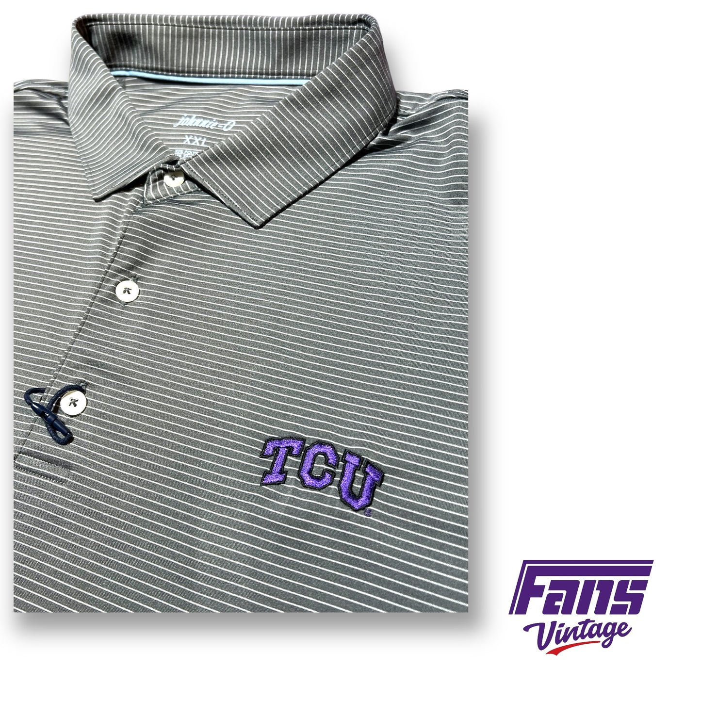 TCU Johnnie-O Premium Polo Shirt - New / Unworn!