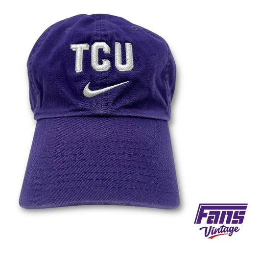 TCU Football Team Issue Nike Dad Hat with Shadow Logo