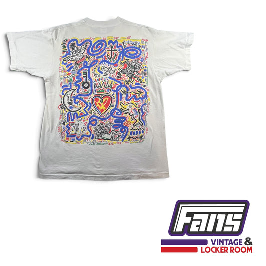 TCU Vintage 1998 Rush T-shirt With Colorful Mural Design