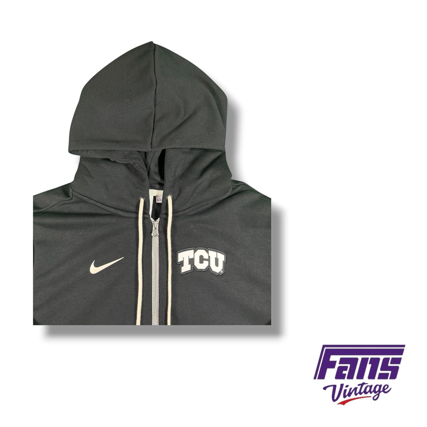 TCU Basketball Nike Sportswear Team Issued Premium Hooded Blackout Jacket
