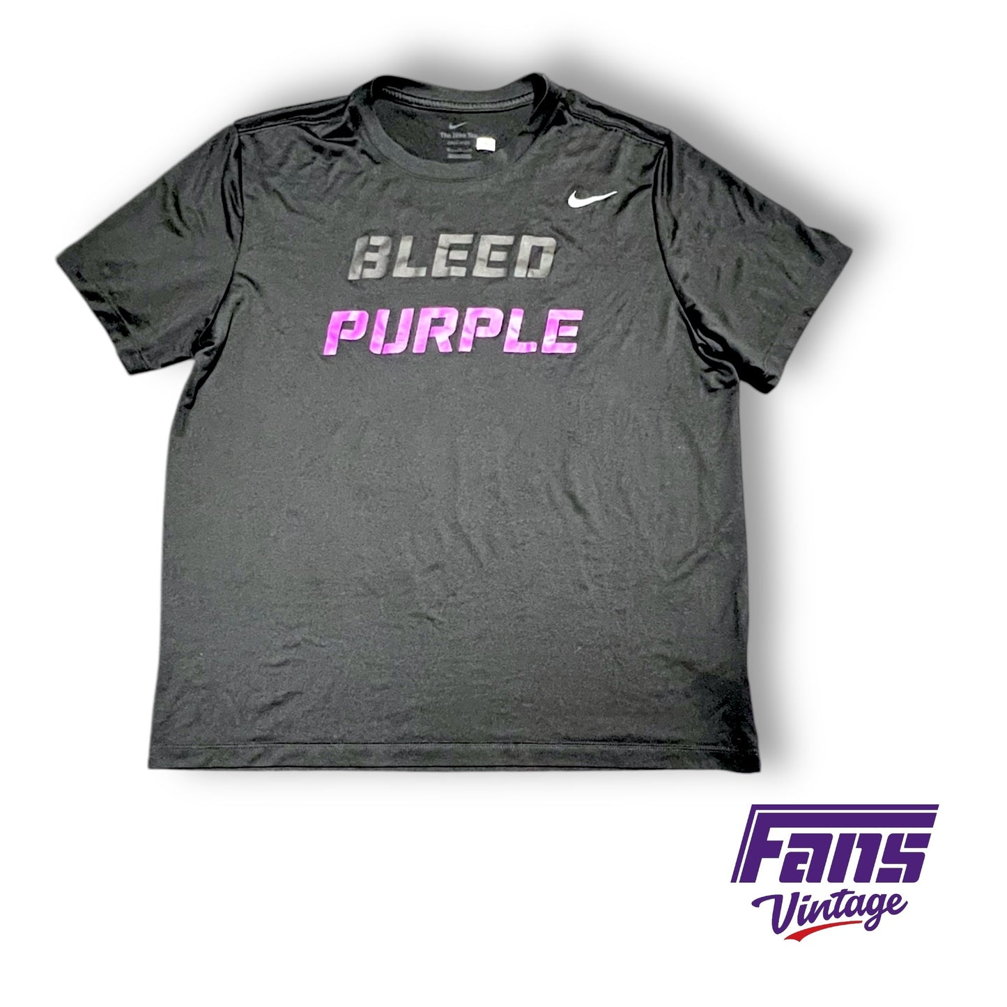 TCU Football “Bleed Purple” Team Exclusive Nike Premium Training Drifit Shirt