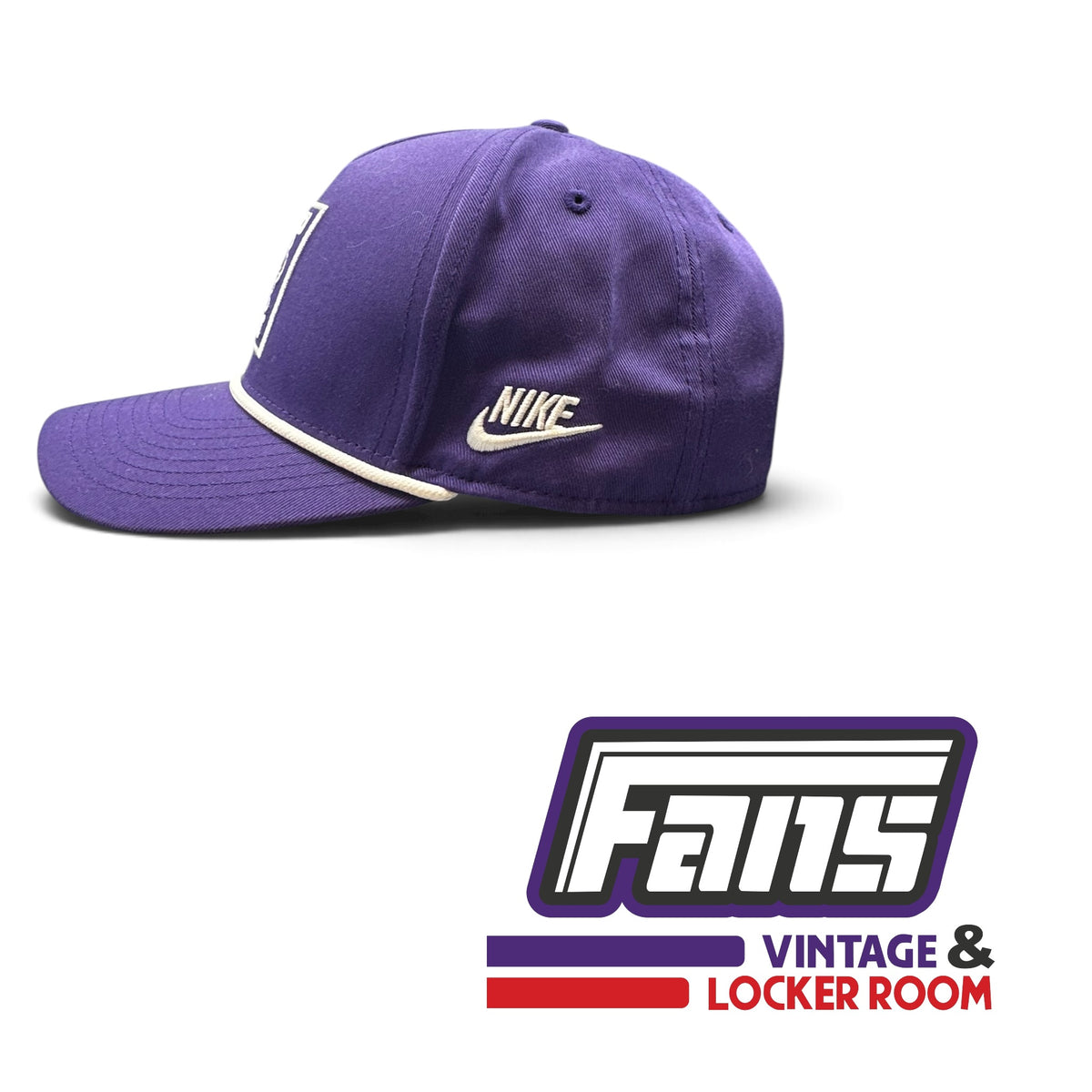 TCU Team Issued Nike Sportswear Edition Purple SnapBack With Vintage Sweater Frog Logo