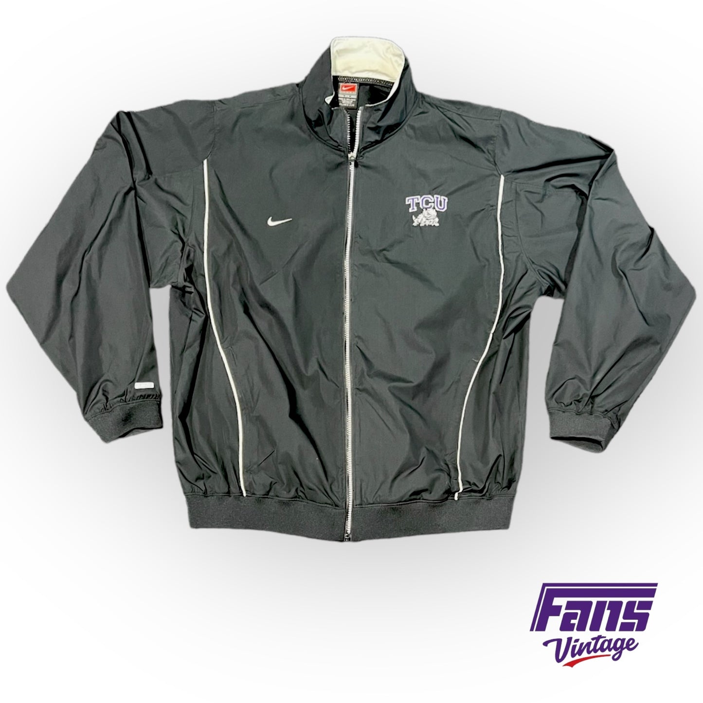 Vintage TCU Team Issue Nike Y2K Era Full Zip Jacket