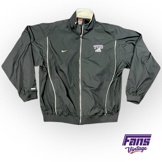 Vintage TCU Team Issue Nike Y2K Era Full Zip Jacket