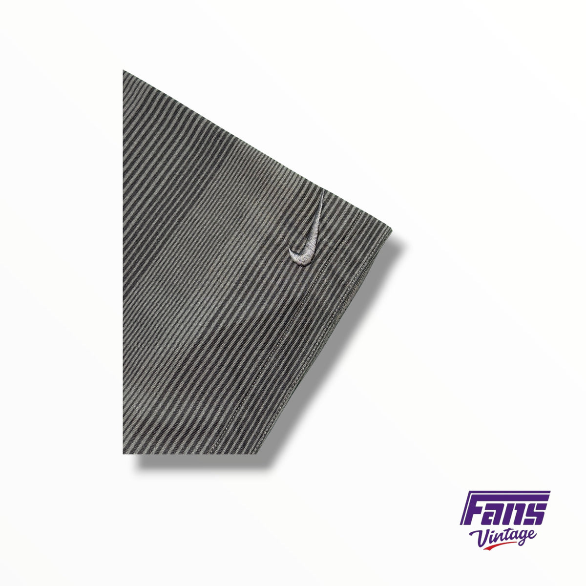 TCU Baseball Team Issued Black Striped Nike Dri-Fit Polo