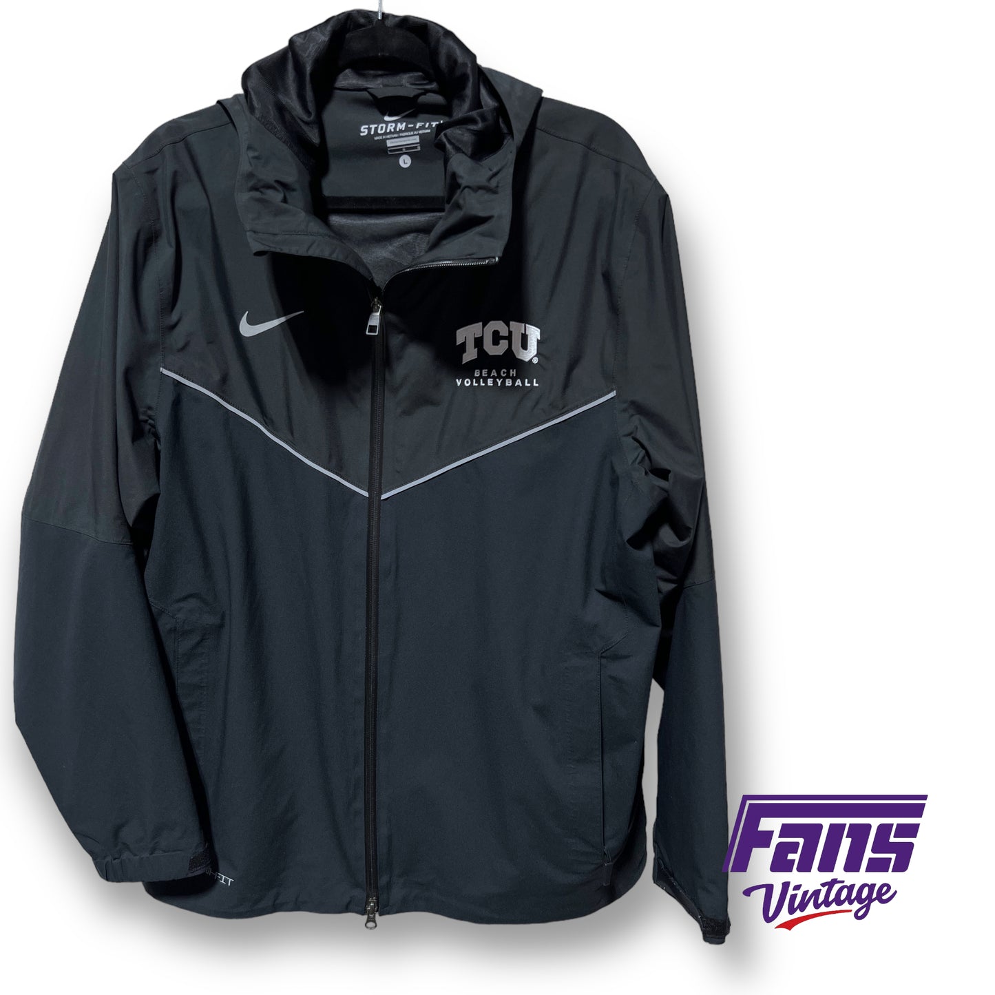 RARE team item! Player Issue TCU Beach Volleyball Nike StormFit sideline jacket