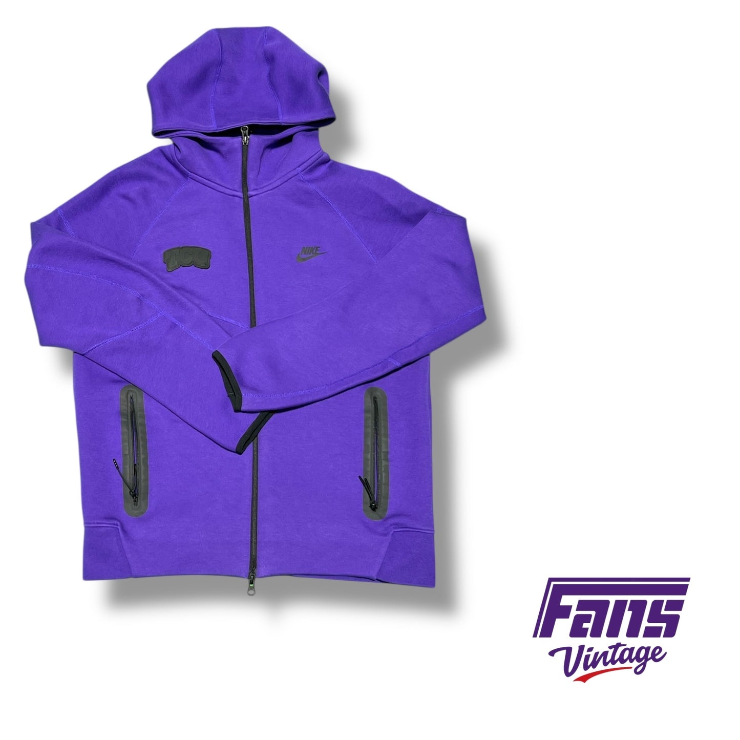 RARE! TCU Basketball Postseason Nike Team‑Issued Purple Tech Suit - Zip up Jacket and Jogger Pants