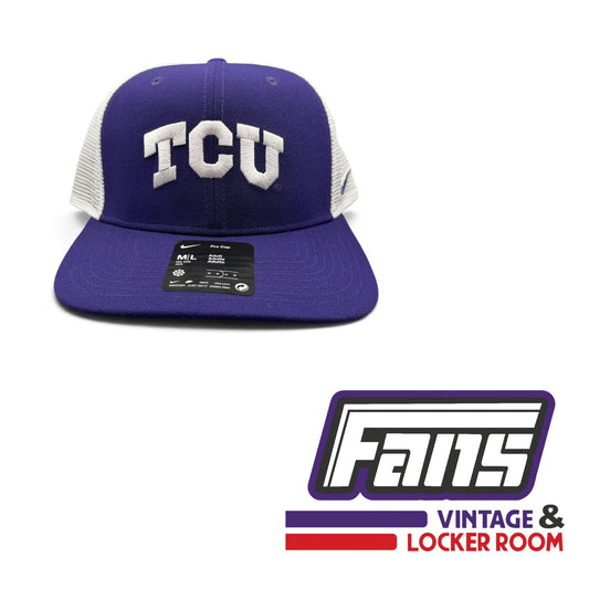 TCU Purple And White Nike Pro Trucker SnapBack Hat