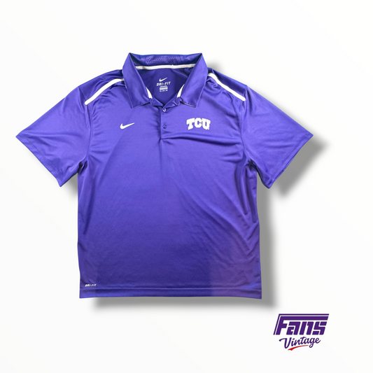 TCU Football Team Issued Nike Athletic Polo