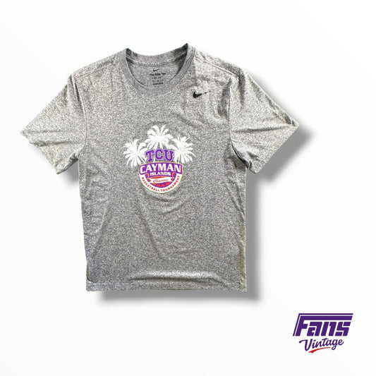TCU Team Issued Basketball ‘Cayman Islands’ Tournament Dri-Fit Nike Tee