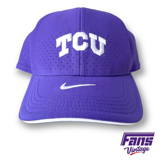 TCU Team Issue Coach’s Strapback Nike Drifit Hat
