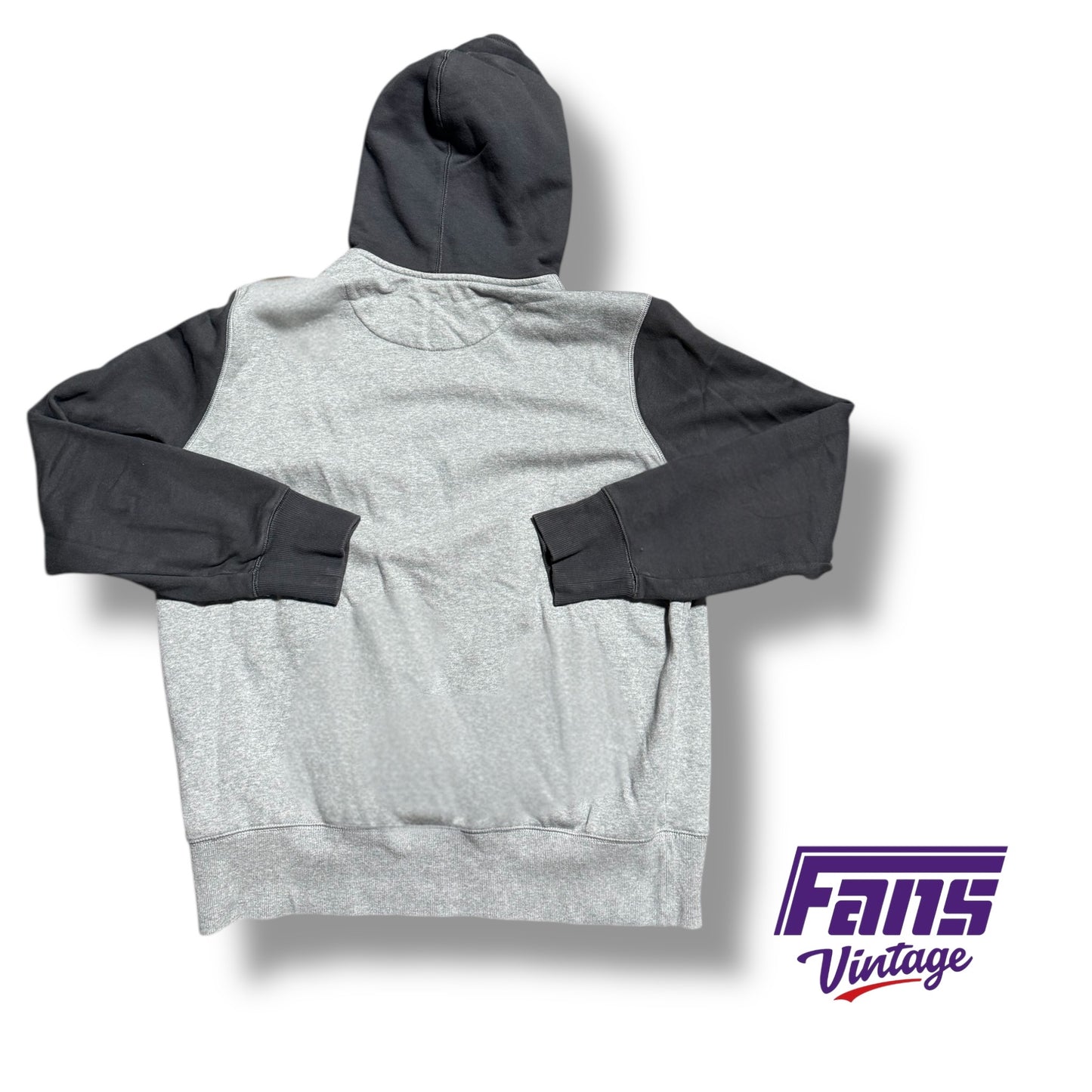 Vintage TCU Hoodie - Y2K Era Center Swoosh with Large Frog Logo Patch - Insane Details!