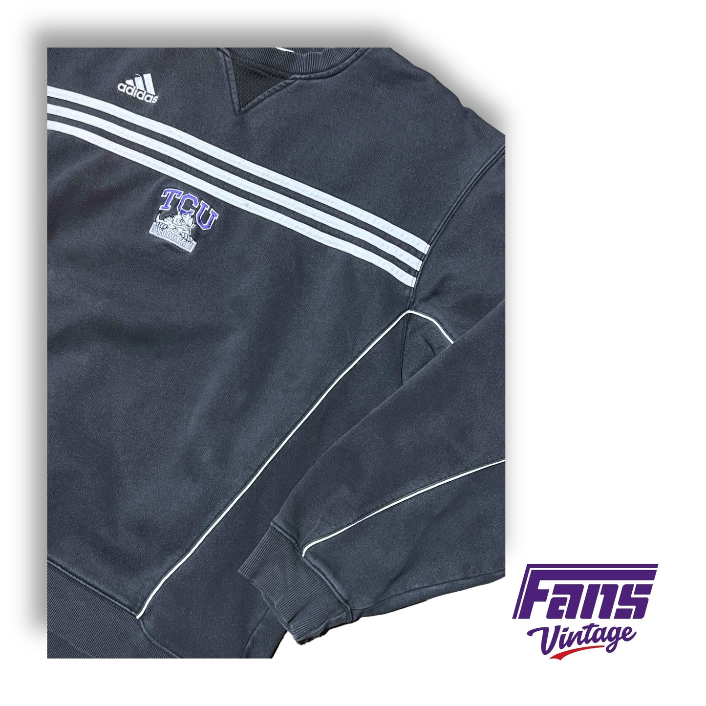RAD Vintage TCU Soccer Team Issue Adidas Crewneck Sweater
