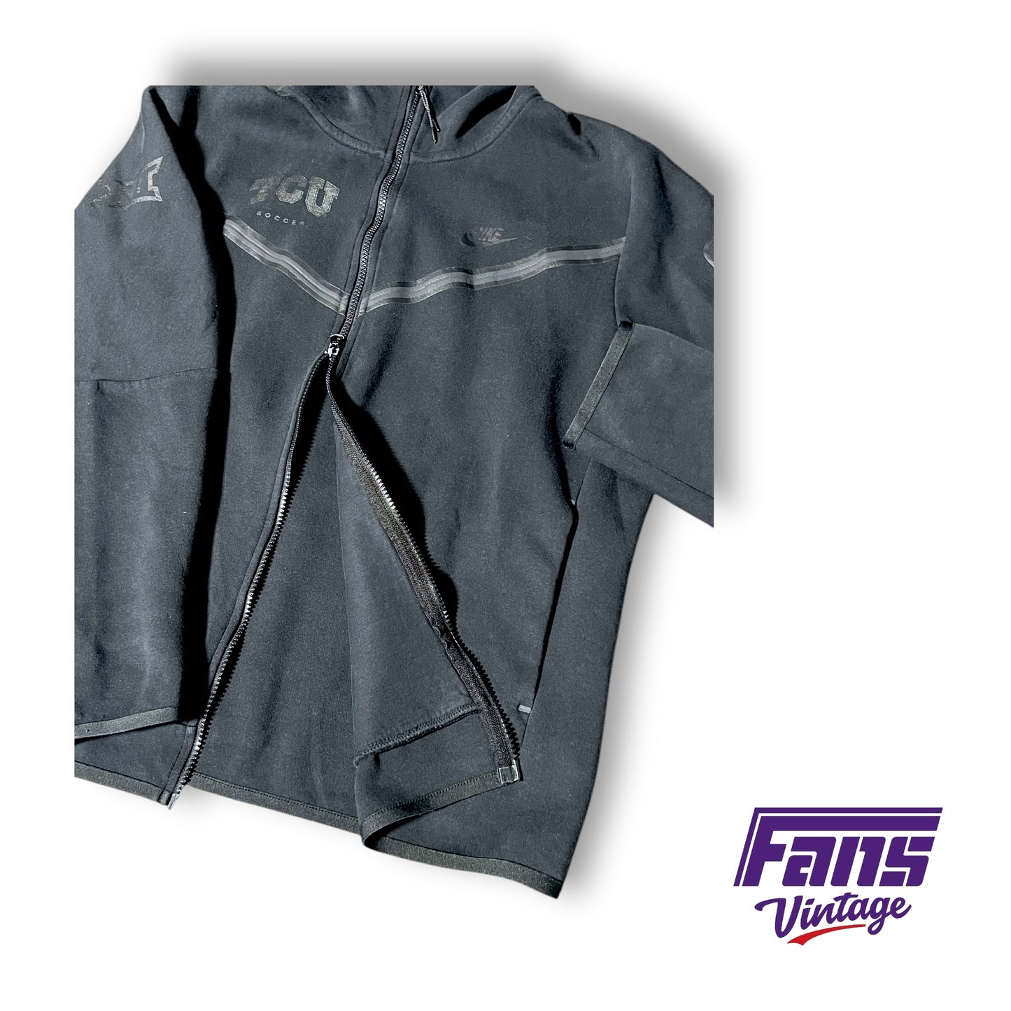 TCU Soccer Player Exclusive Nike Sportswear Tech "Darth Vader" Blackout Jacket