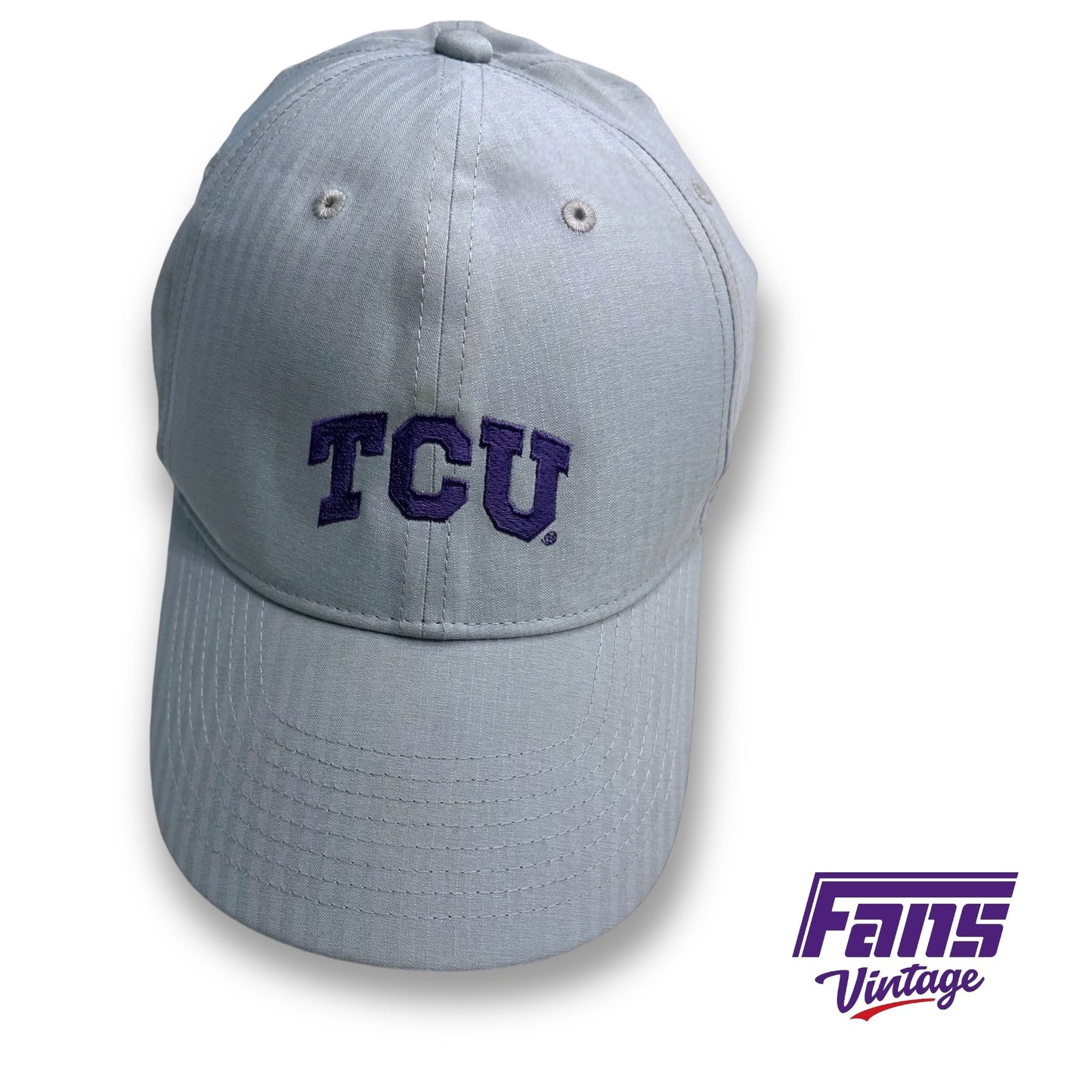 TCU Football Team Issued Gray Nike Hat - Awesome Big XII Embroidered logo!