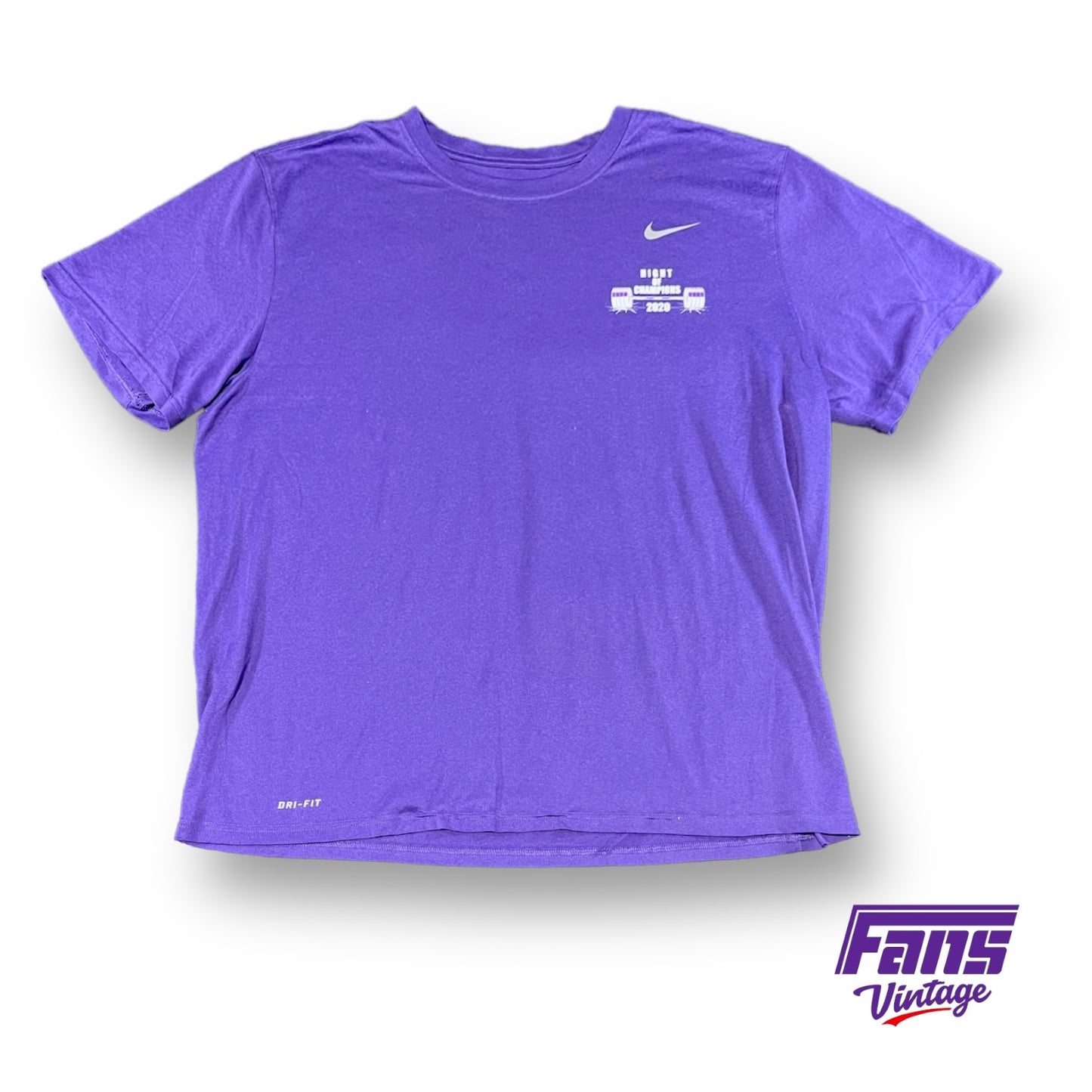 TCU Football Player Issue “Night of Champions” Nike Drifit Tee