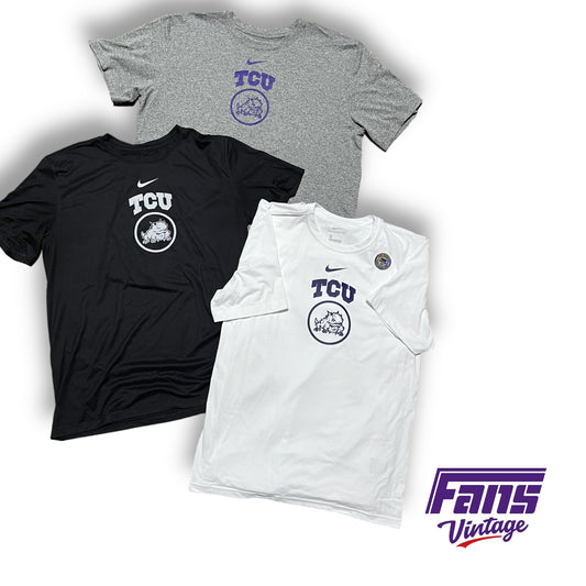 TCU Basketball Team Issued Nike Training Tees & Premium Shooting Tees - 3 color options!