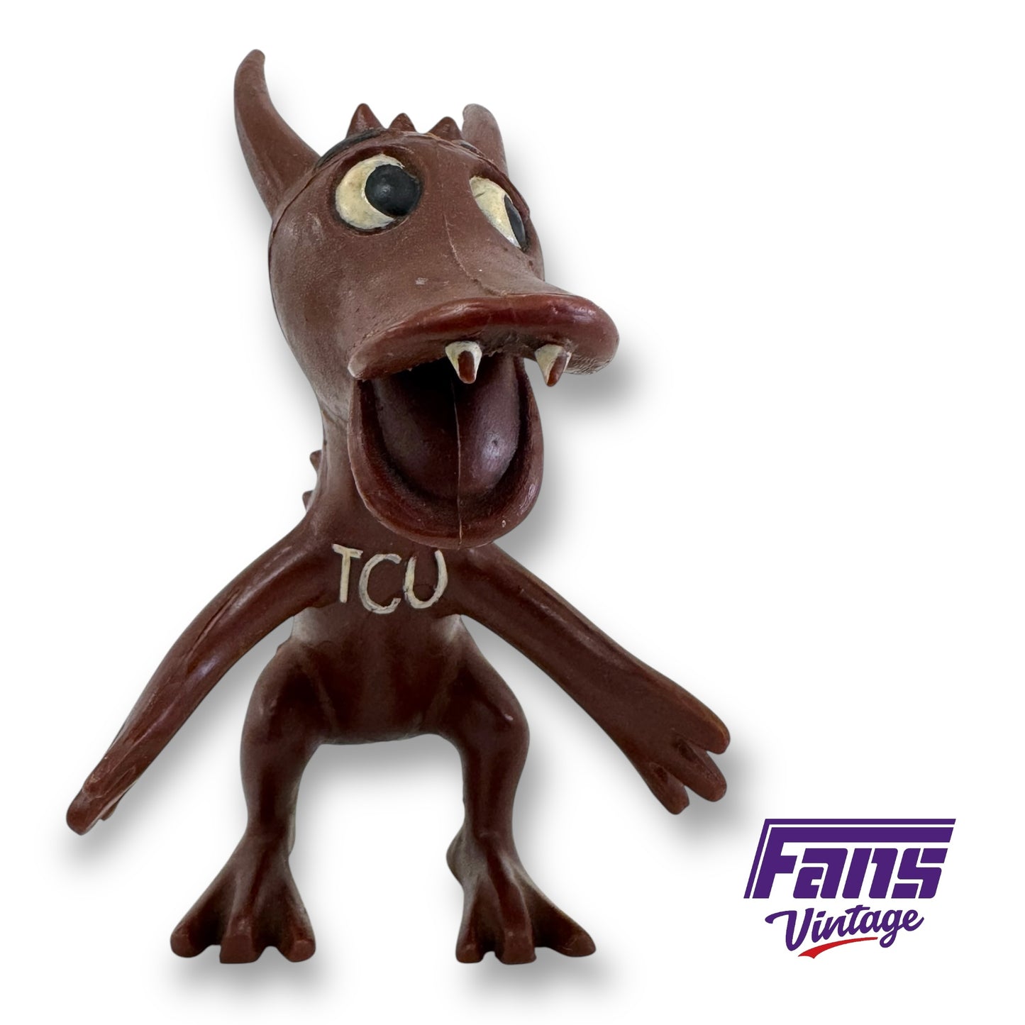 RARE! 1970s TCU Horned Frog Flexible Figurine - Made in West Germany - From AD’s Collection!