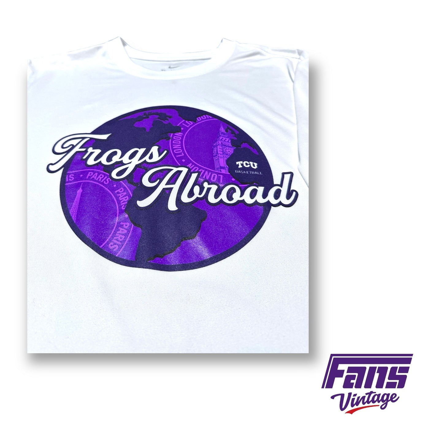 TCU Basketball Team Issue "Frogs Abroad" European Tour Nike Drifit Tee