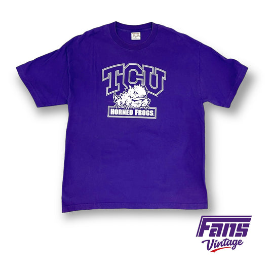 Y2K Vintage TCU T-Shirt with layered logo