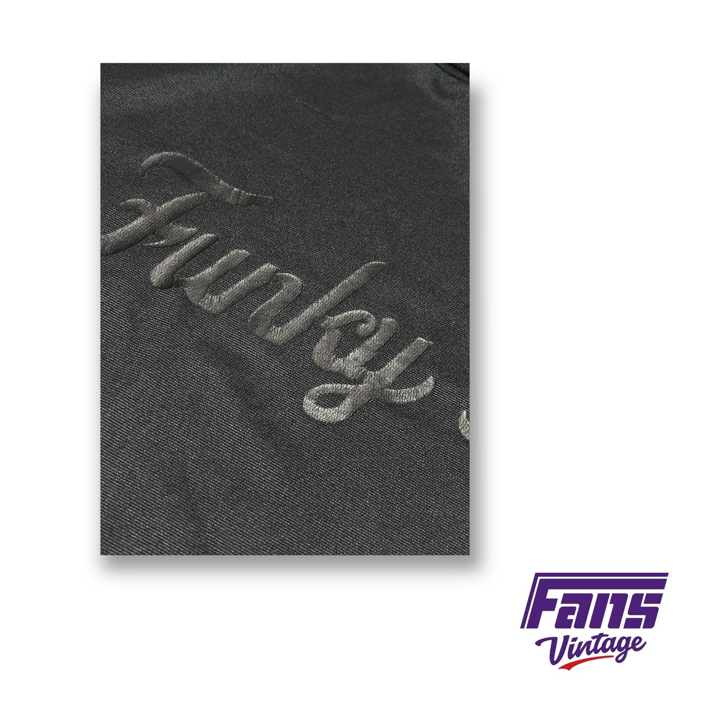 TCU Football Player Exclusive Nike Dri-Fit Lightweight UV Hoodie - Black Out “Funky Town” Logo - Team Issued