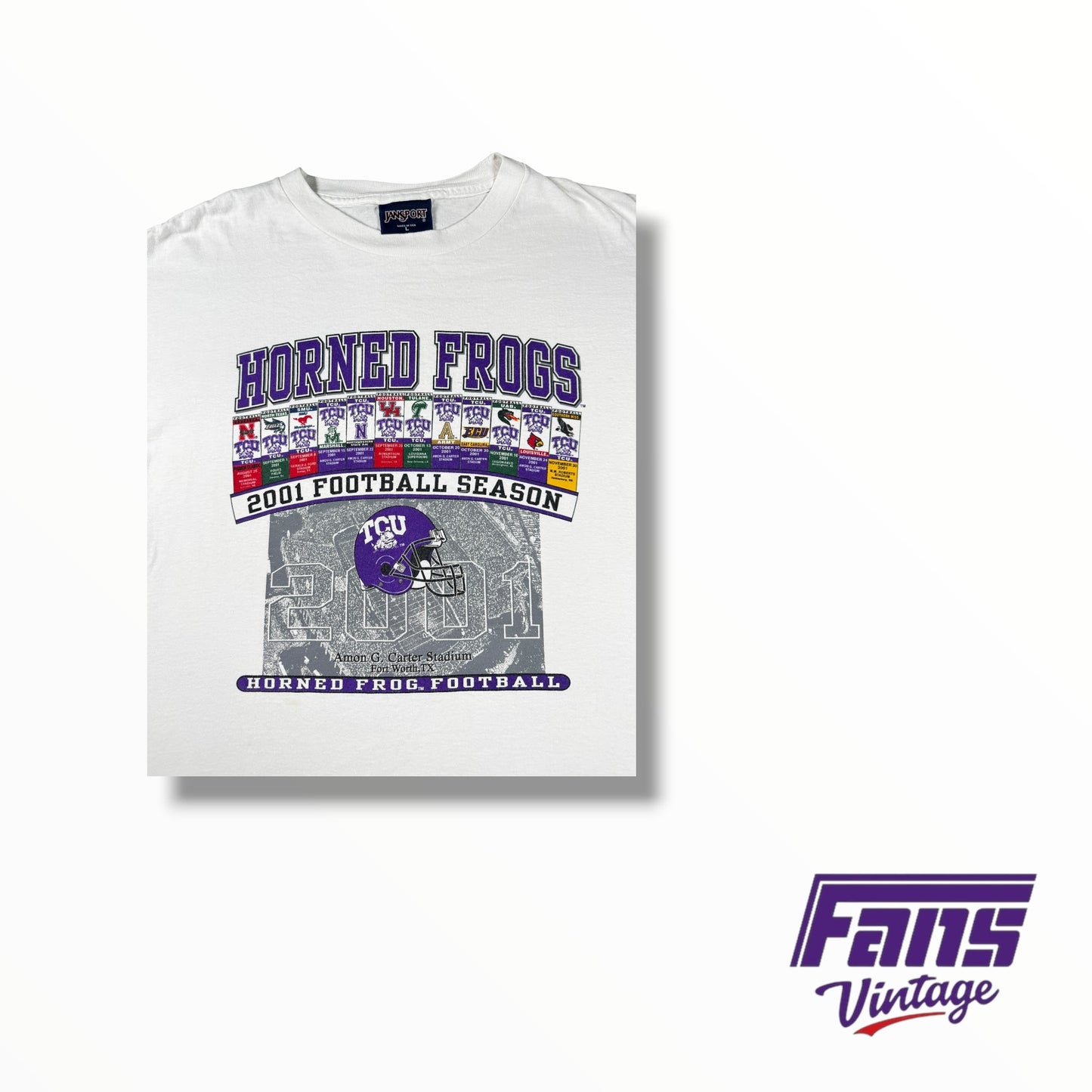 Sick Vintage TCU Football 2001 Season Shirt