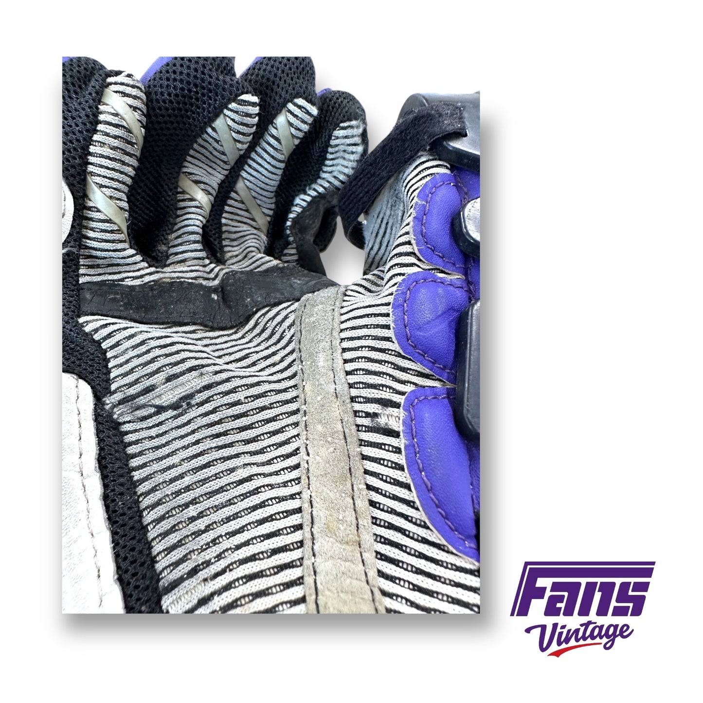 Vintage 2010s Game Worn TCU Lacrosse Gloves!