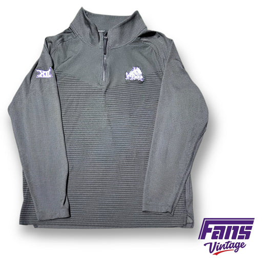Premium Team Issue TCU Golf Nike Quarter Zip - Drifit ADV