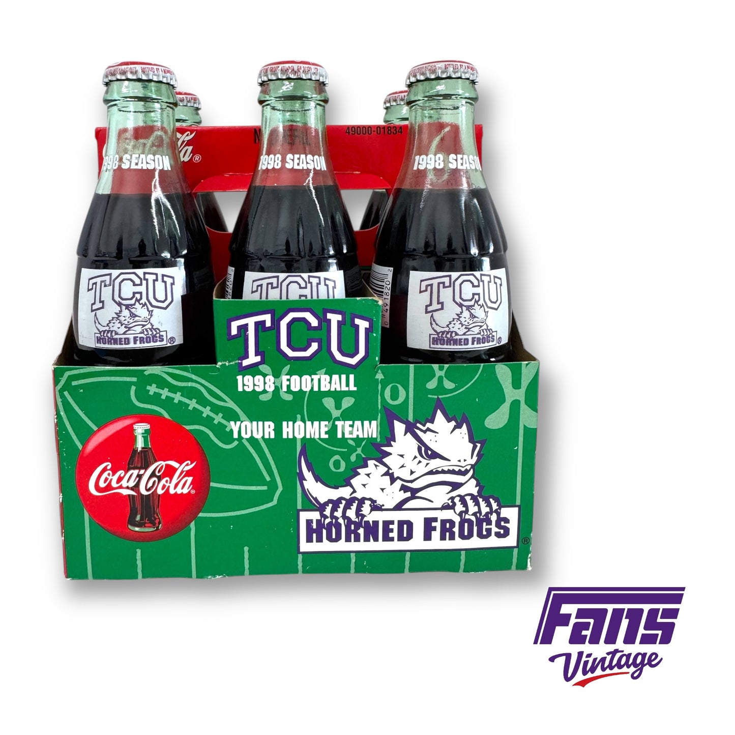 WOW! TCU Football 1998 Season Commemorative Coca-Cola 6 Pack - New & Intact Set from former AD!