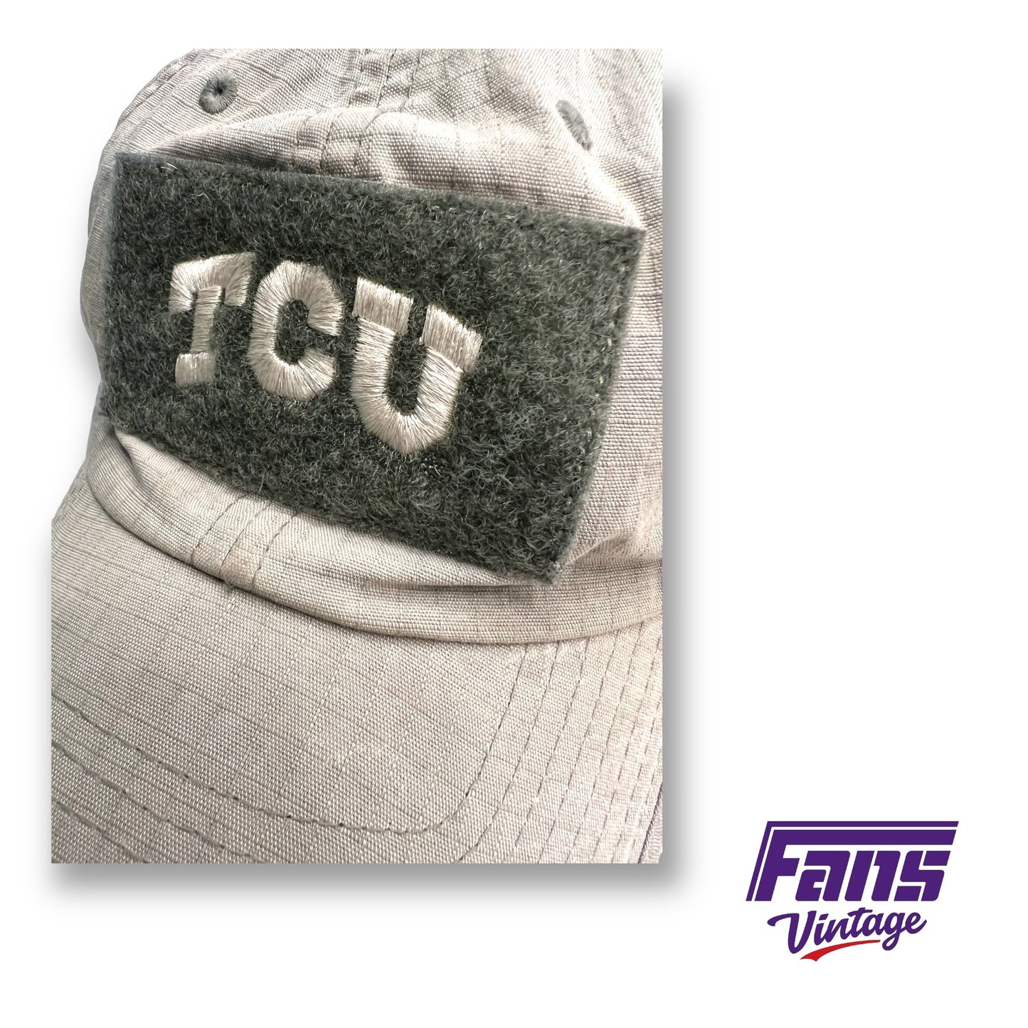 TCU Football Team Issued Military Uniform Style Embroidered Patch Nike Hat