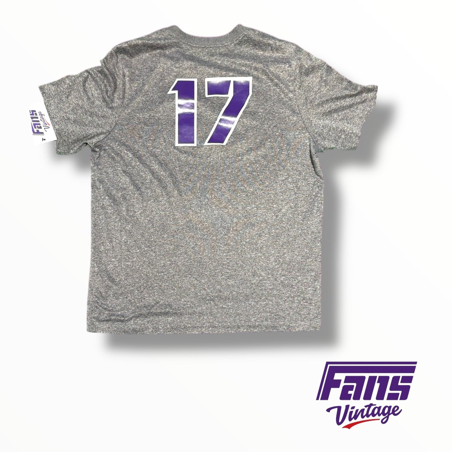 TCU Nike Horned Frogs Team Issued Baseball Retro Script Drifit T-Shirt