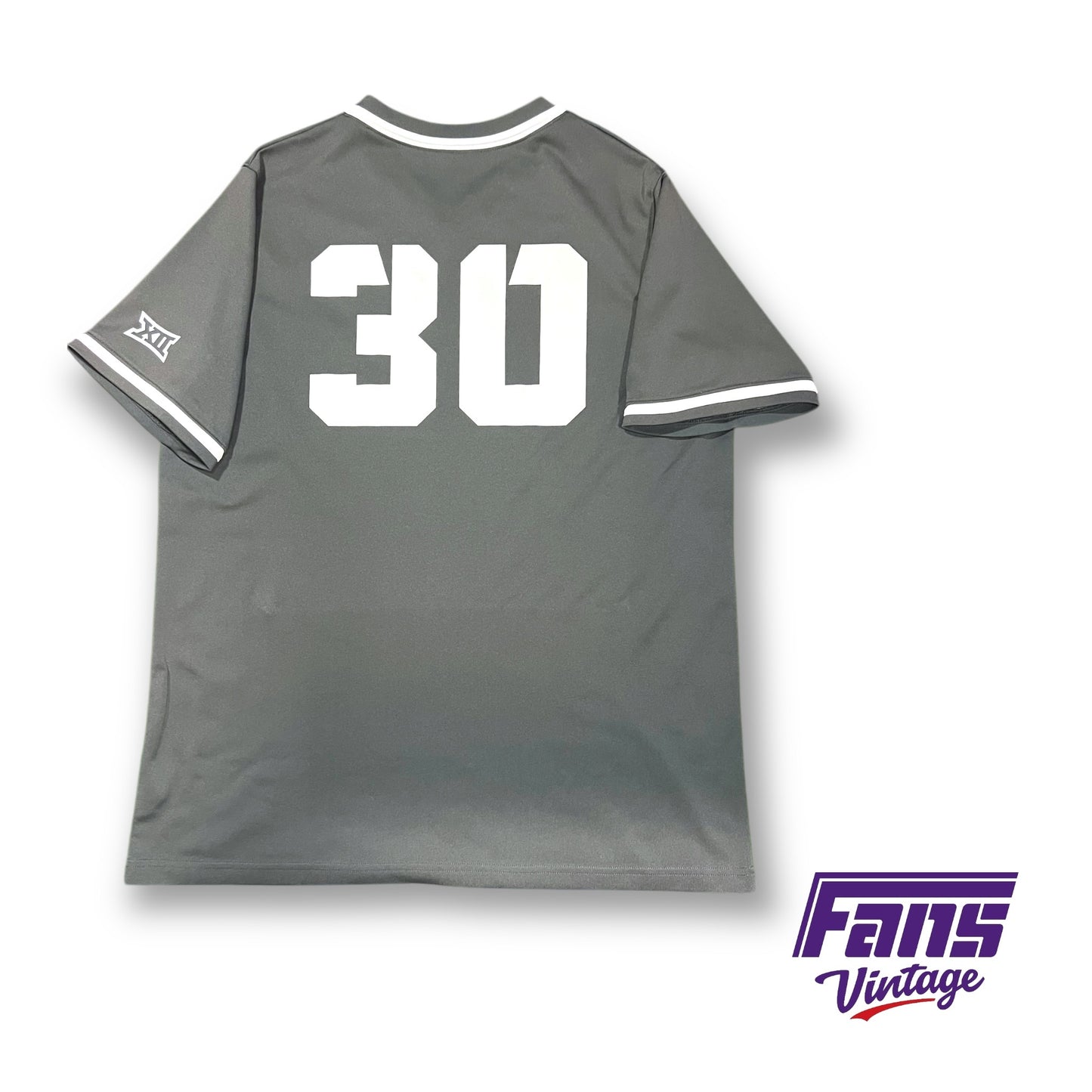 2022 TCU Baseball Game Worn Jersey - CWS Season Practice Jersey! #30