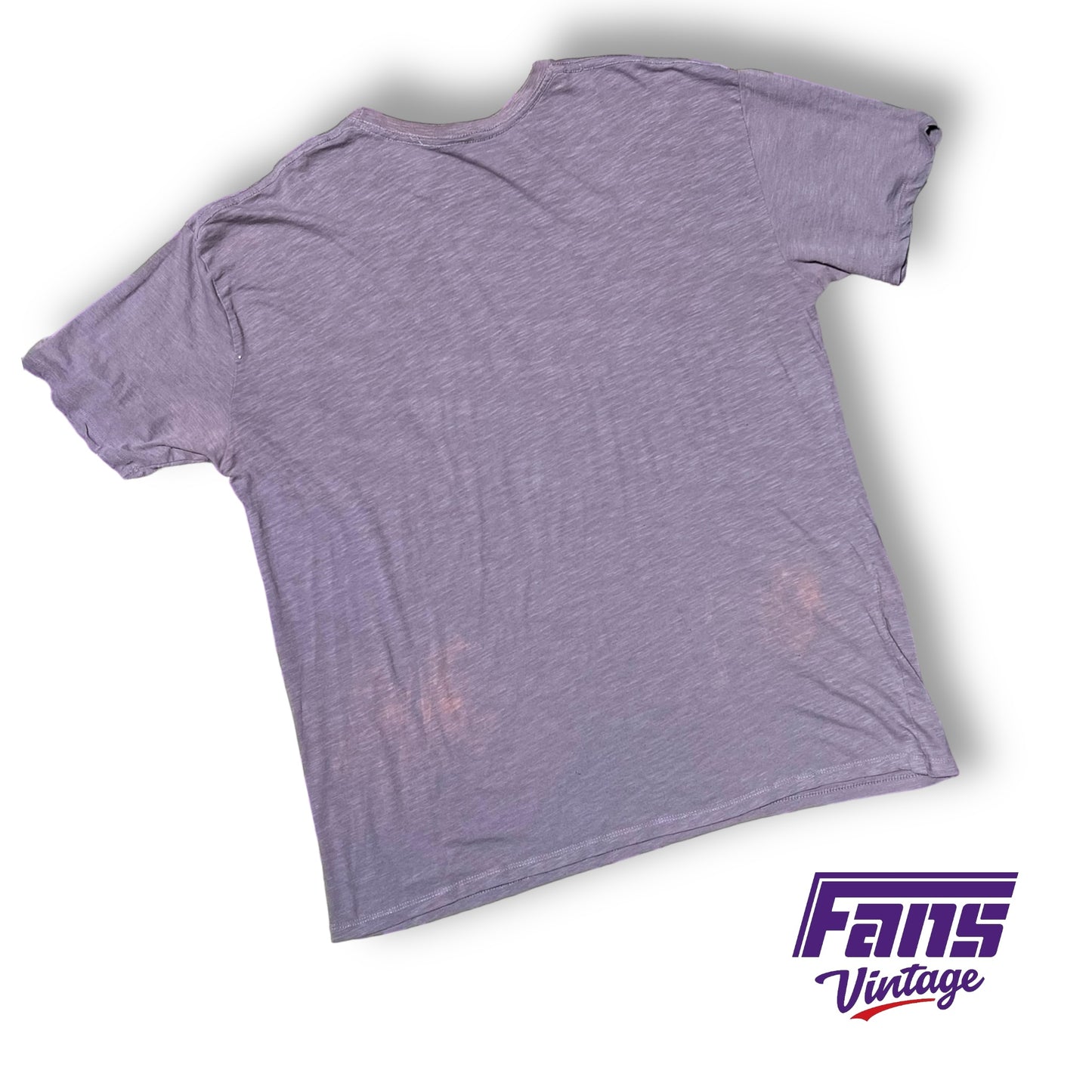 TCU Football Player Issue Bleached Out Flying T Club Shirt