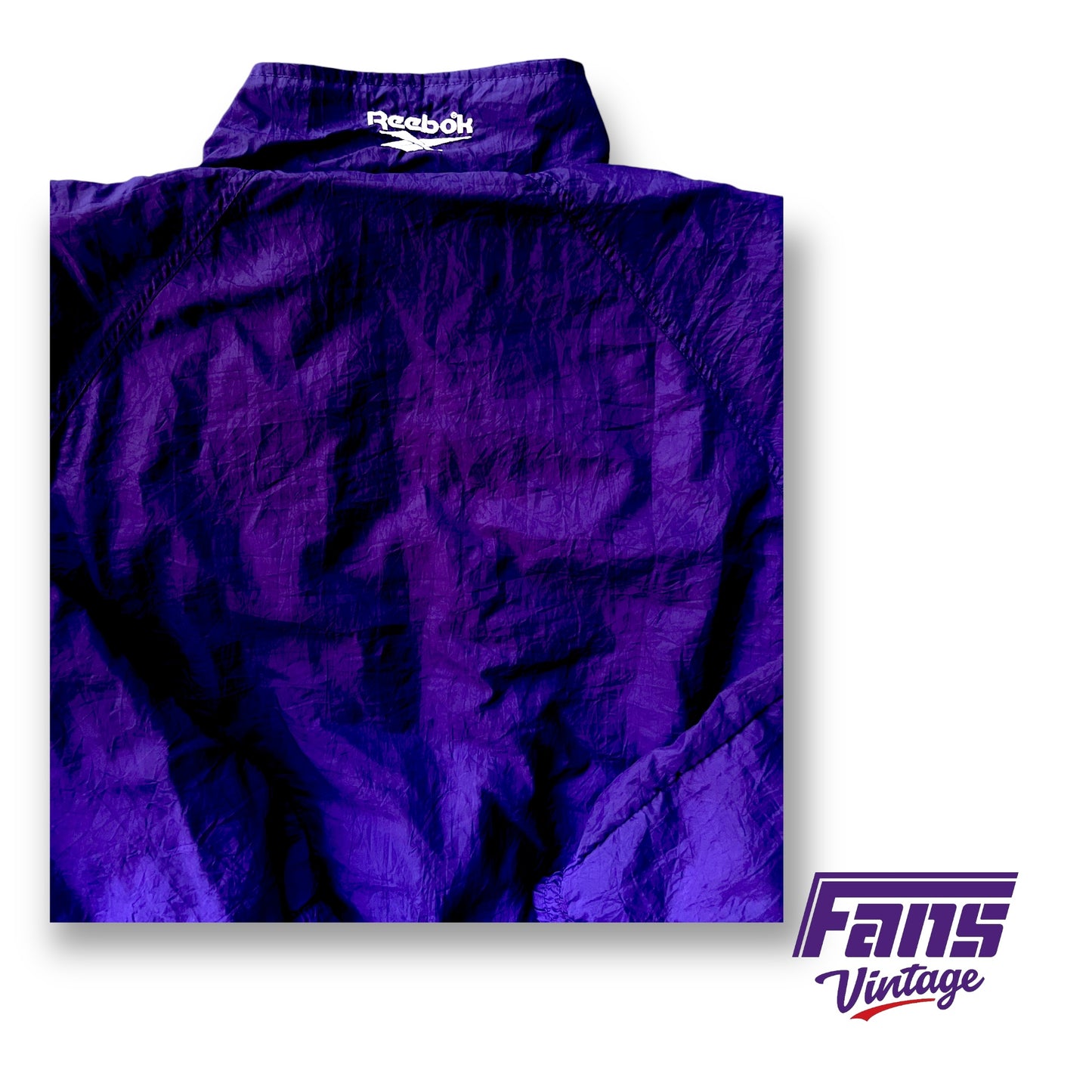 RAD - Ultra Rare Vintage TCU Football 90s Vintage Team Issue Reebok Windbreaker Jacket