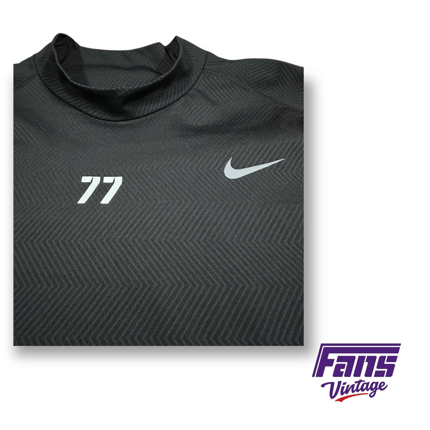 TCU Football Premium Player Issue TCU Nike Long Sleeve Thermal Shirt