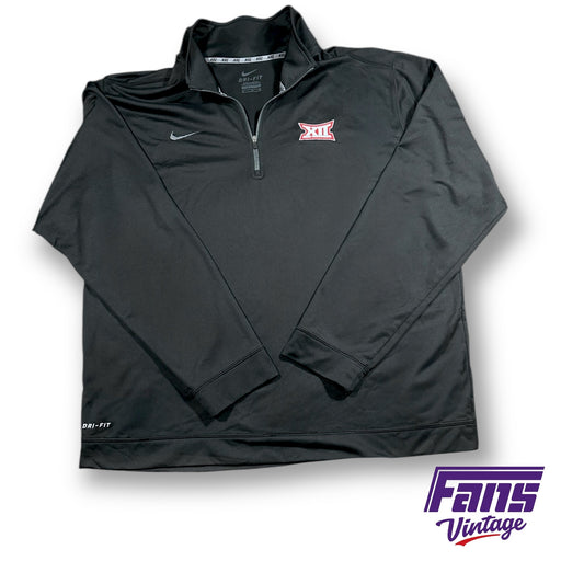 Big 12 Team Issue Nike Quarter Zip Pullover Sweater - Black