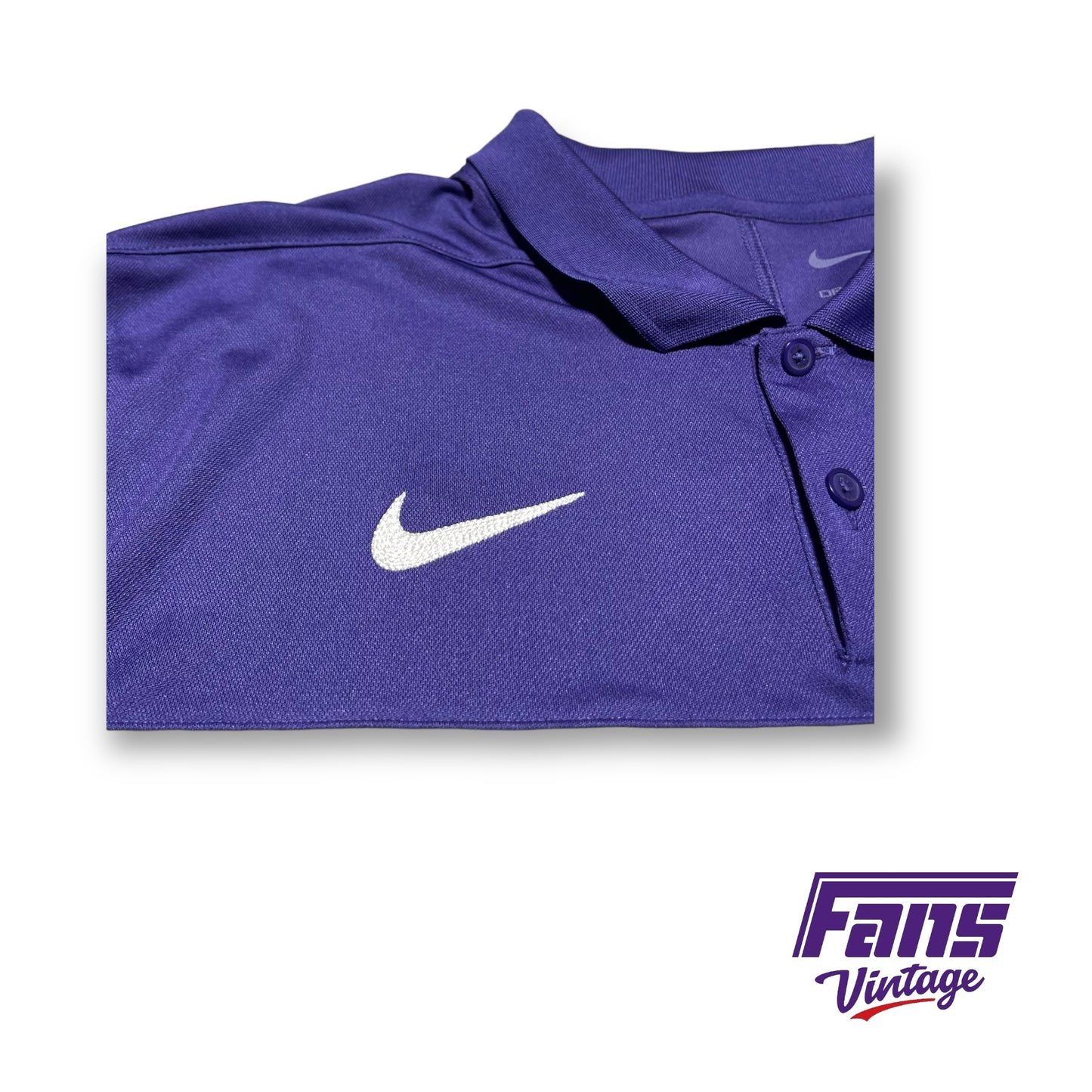 TCU Nike Premium Team Issue Polo - Awesome details!