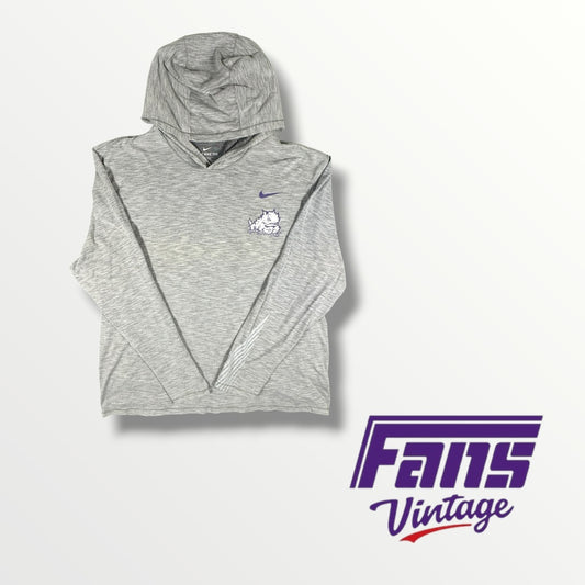 Nike Dri-Fit TCU Hooded Long Sleeve with Sleeve Details