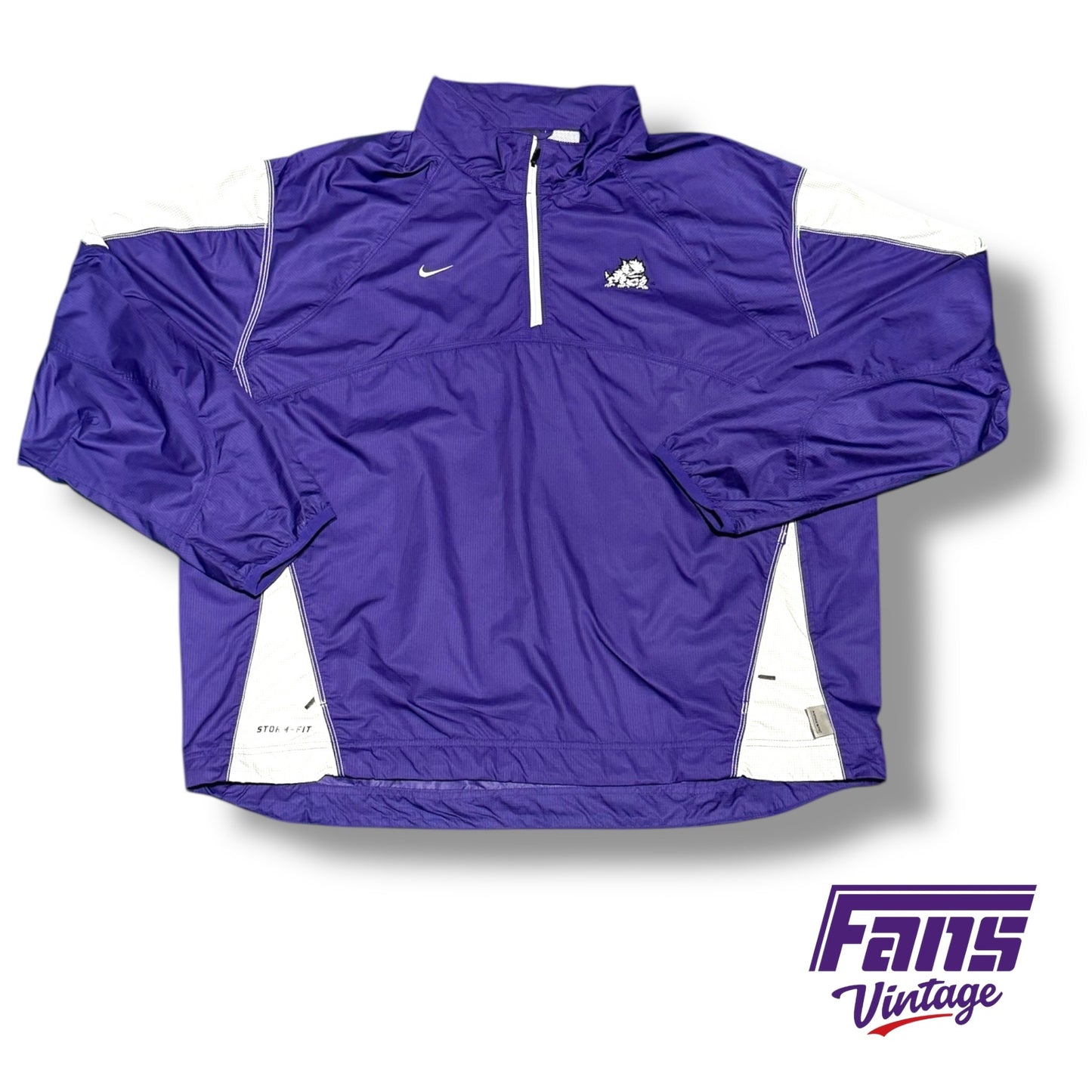 Vintage Nike TCU Y2K Era Quarter Zip - RARE Storm Fit Windbreaker