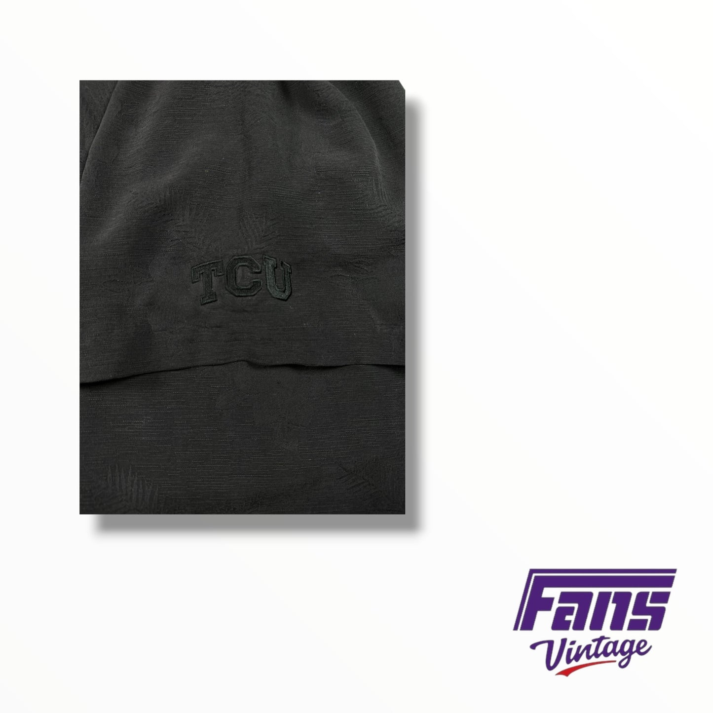 Vintage TCU Black Hawaiian Shirt