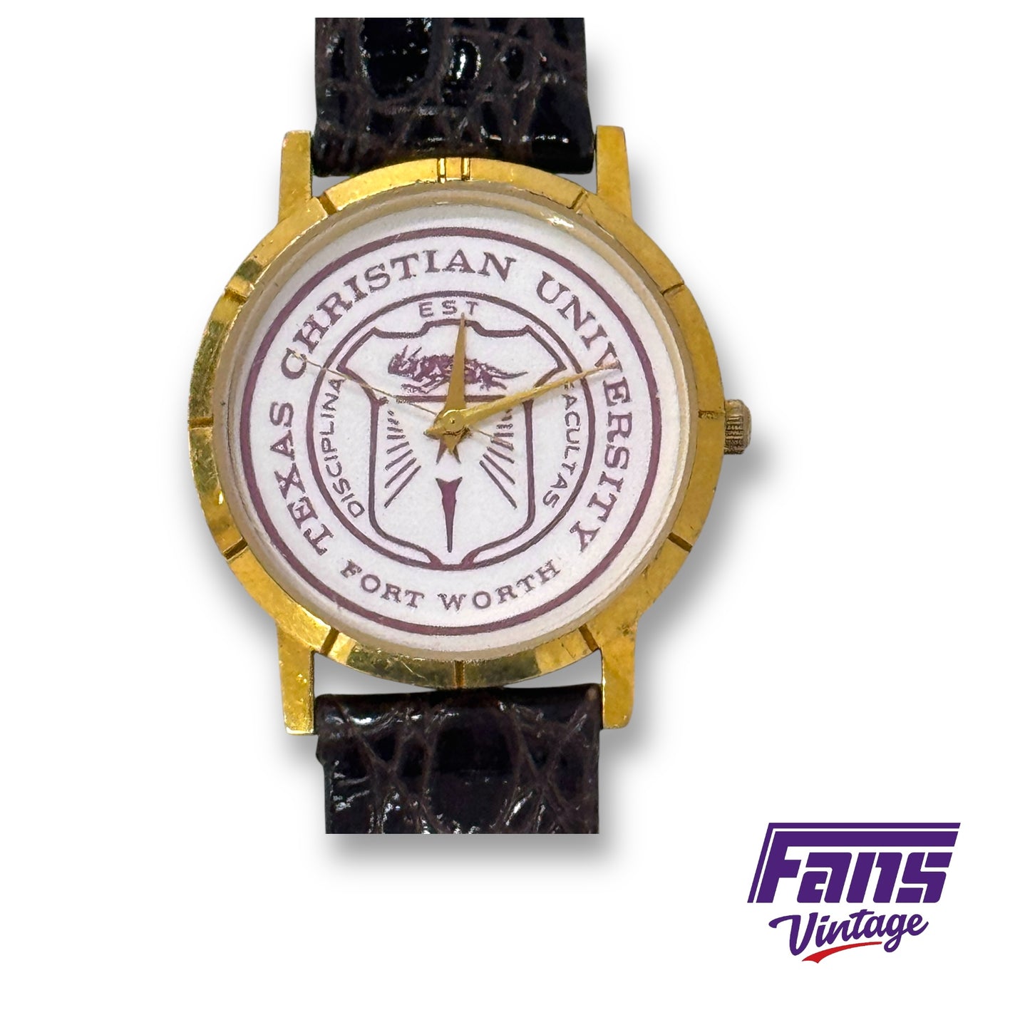 Vintage TCU School Seal Watch