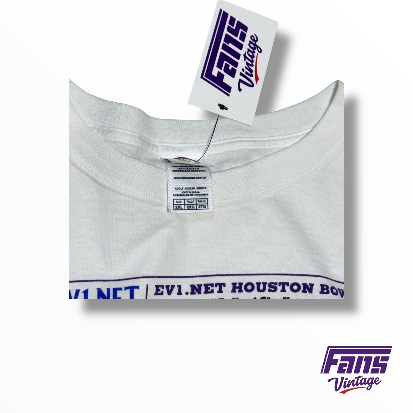 Vintage TCU Football 2005 TCU Houston Bowl Game Long Sleeve Shirt