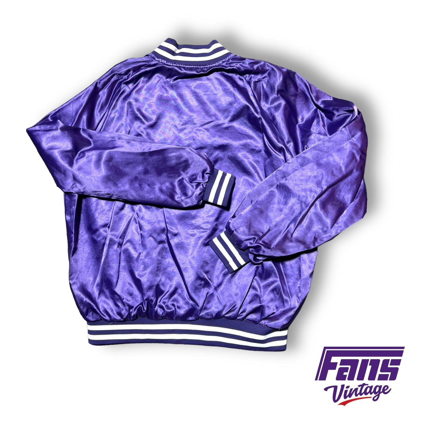 Vintage Purple Satin Bomber Jacket - Ready to customize!